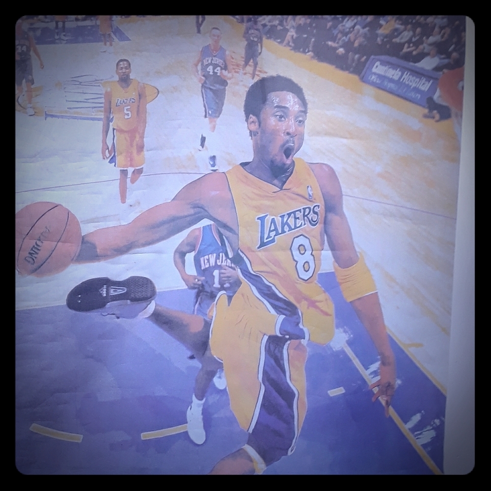 Original 2002 Kobe Bryant 0canvas